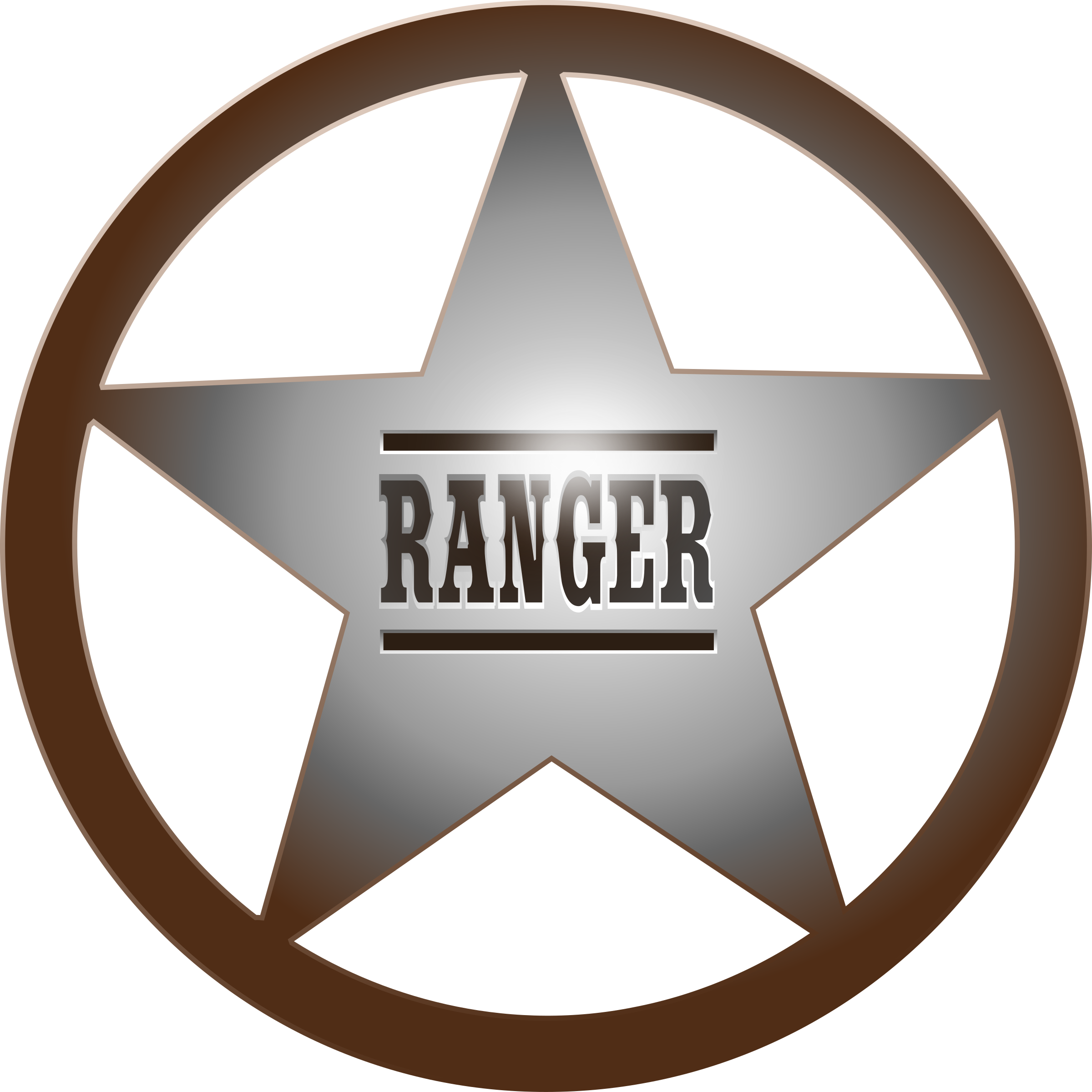 Park clipart badge. Texas ranger star big