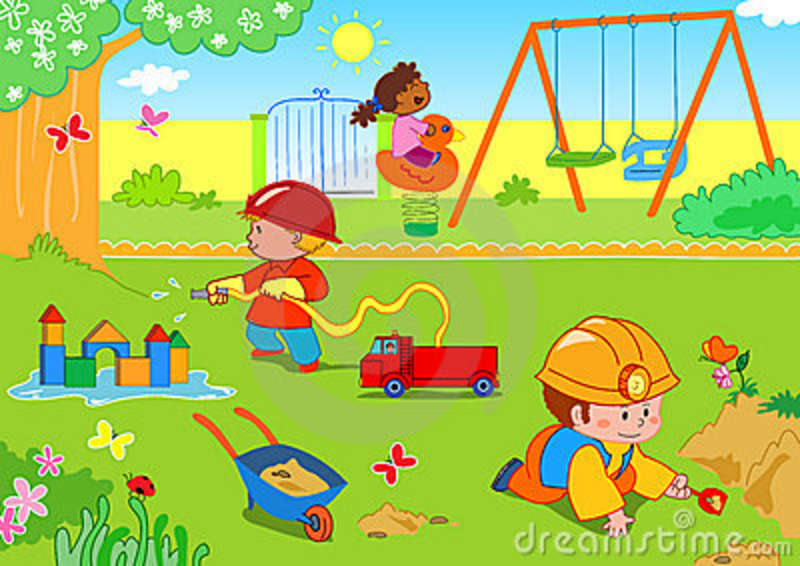 playground clipart frame