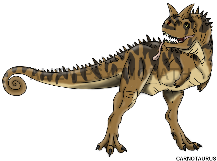 Jurassic tlw carnotaurus by. Park clipart drawing