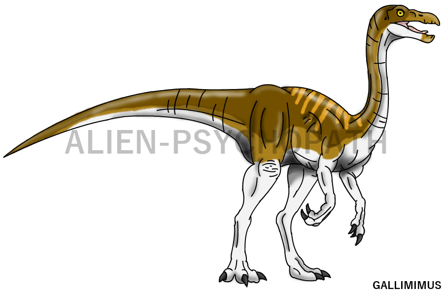 Jurassic gallimimus by alien. Park clipart drawing