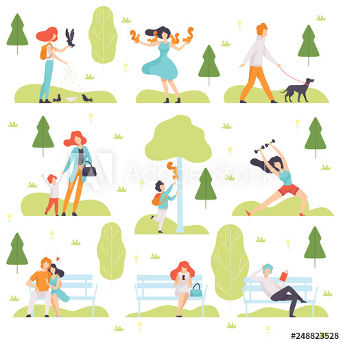 clipart park outdoor time