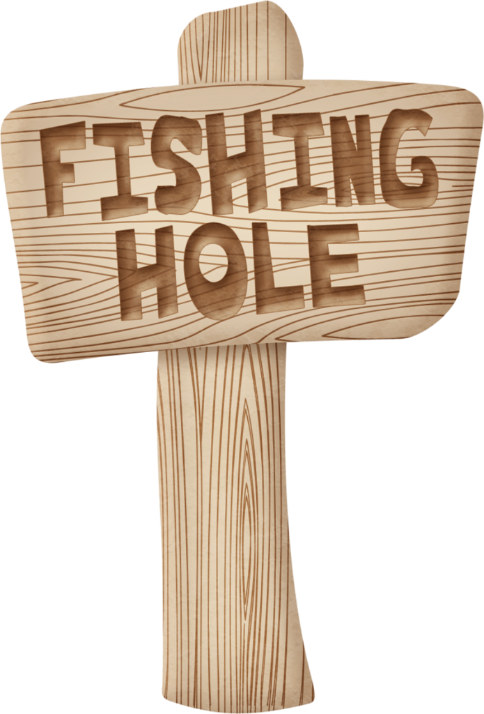 Fishing clipart labor day. Kaagard fishinghole signfishinghole png