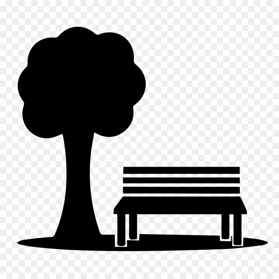 Park clipart icon. City silhouette furniture 