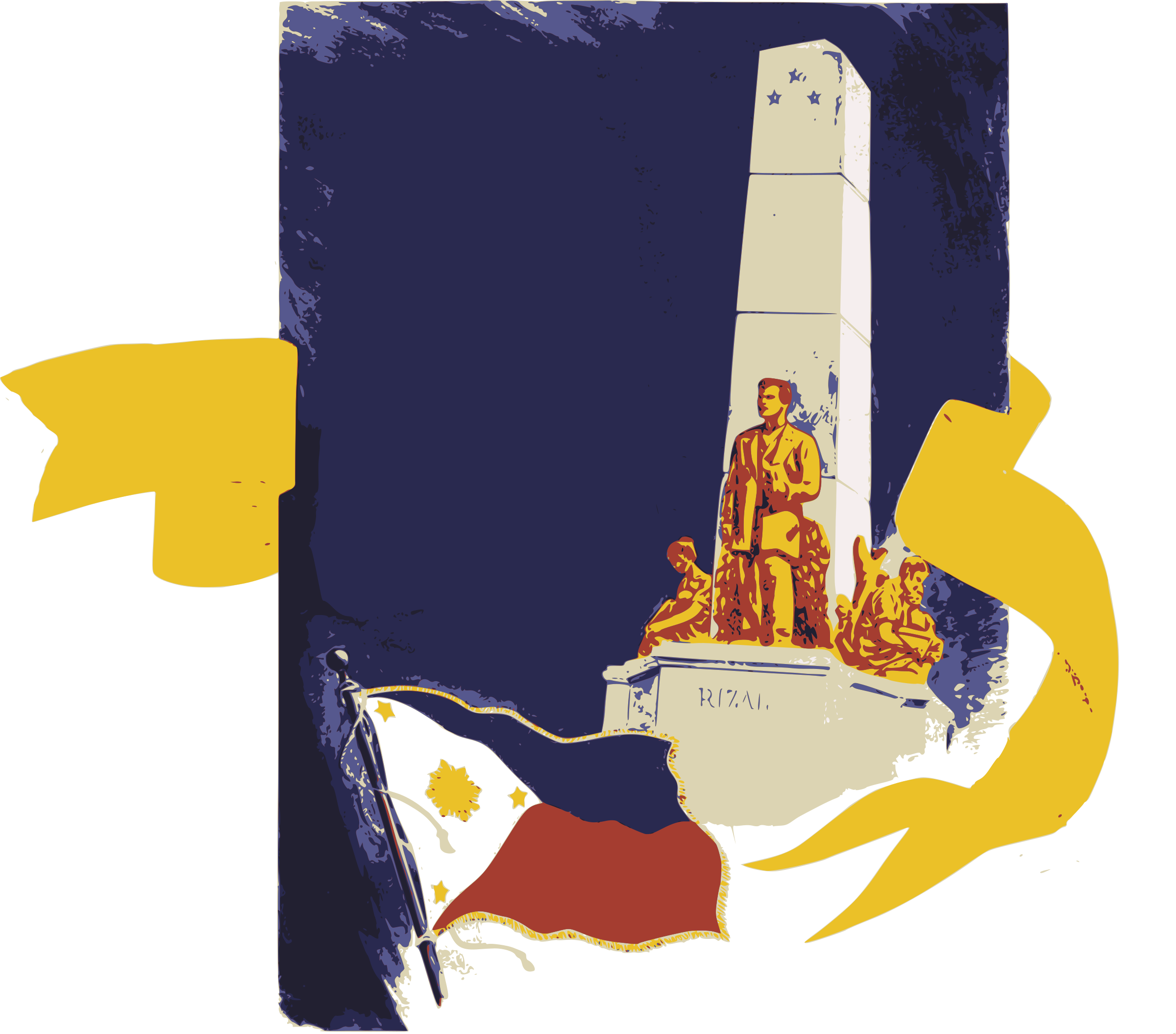 Rizal monument big image. Clipart park statue
