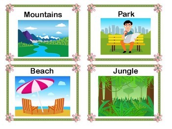 clipart park story setting