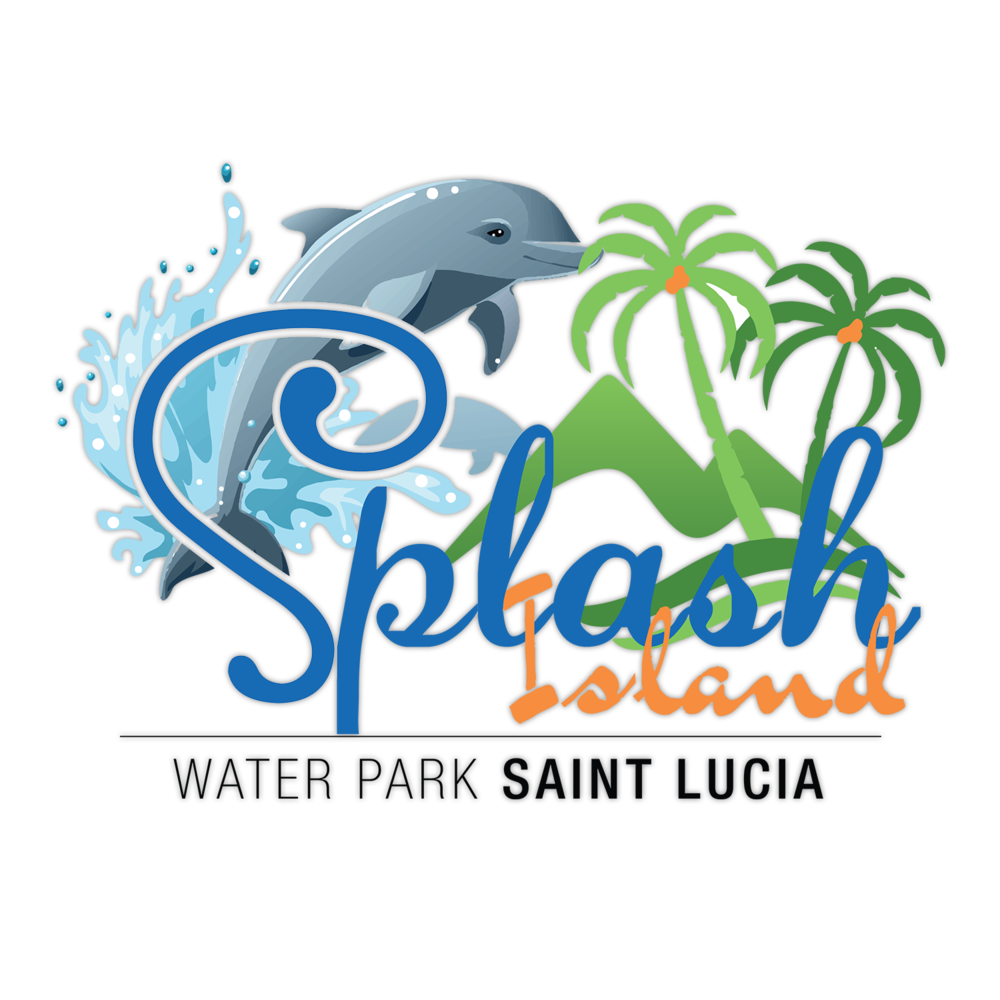 Caribbean saint lucia island. Splash clipart water park