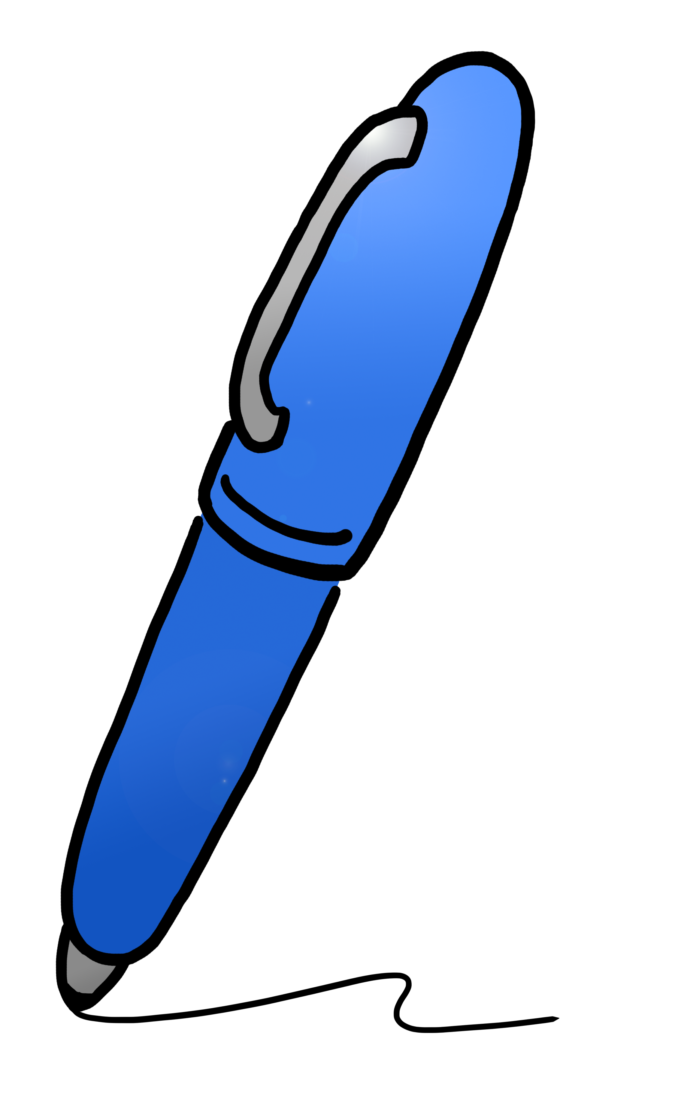 clipart pen blue pen