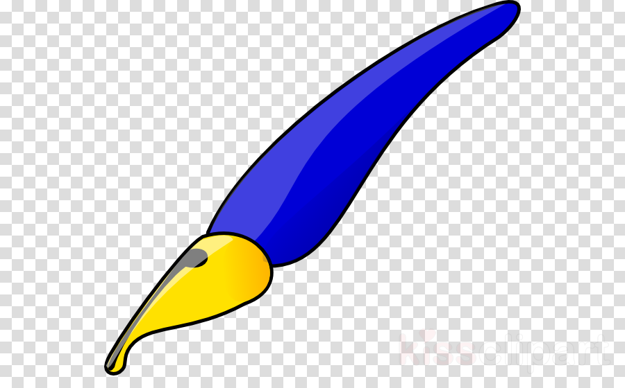 Clipart pen blue pen. Clip art illustration 