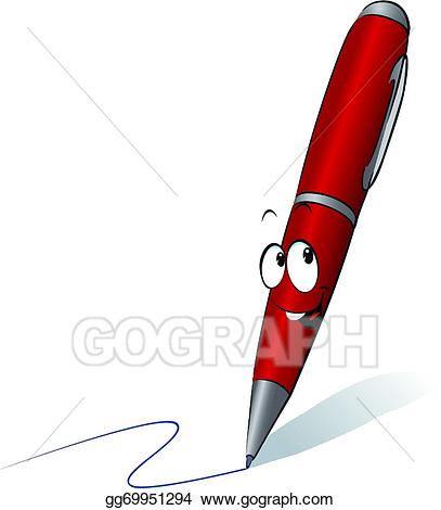 pen clipart cartoon