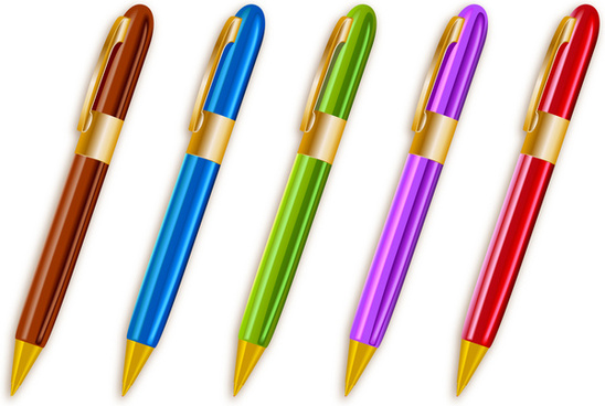 clipart pen colorful pen