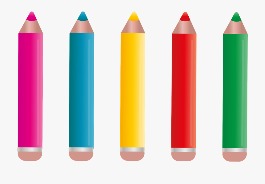 Pencils pens paint colored. Clipart pen colour pen