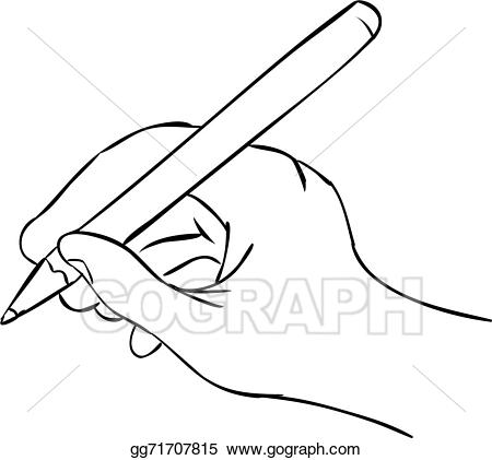 pen clipart hand holding