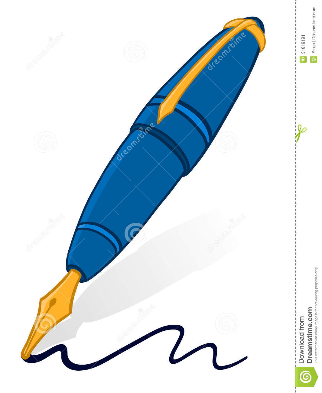 handwriting clipart fountain pen