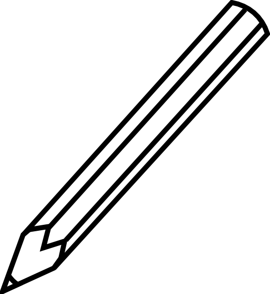 Clipart pencil logo.  collection of outline