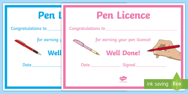 pen clipart pen licence