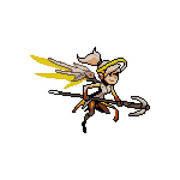 Clipart pen pixel art. Overwatch sprite sprays mercy