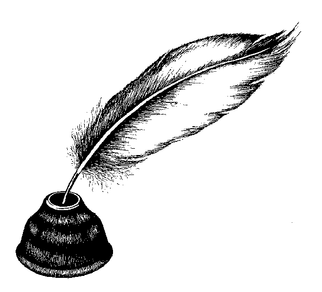 Poetry clipart plume pen. Quill ink inspirations pinterest