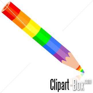 clipart rainbow pen