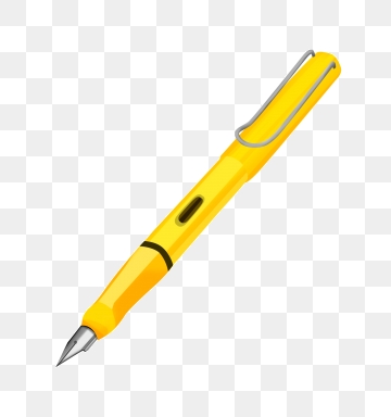 clipart pen yellow pen