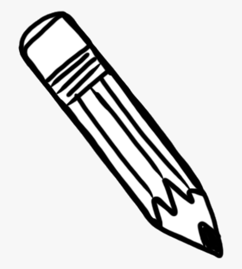 Png of pencil transparent. Pencils clipart black and white