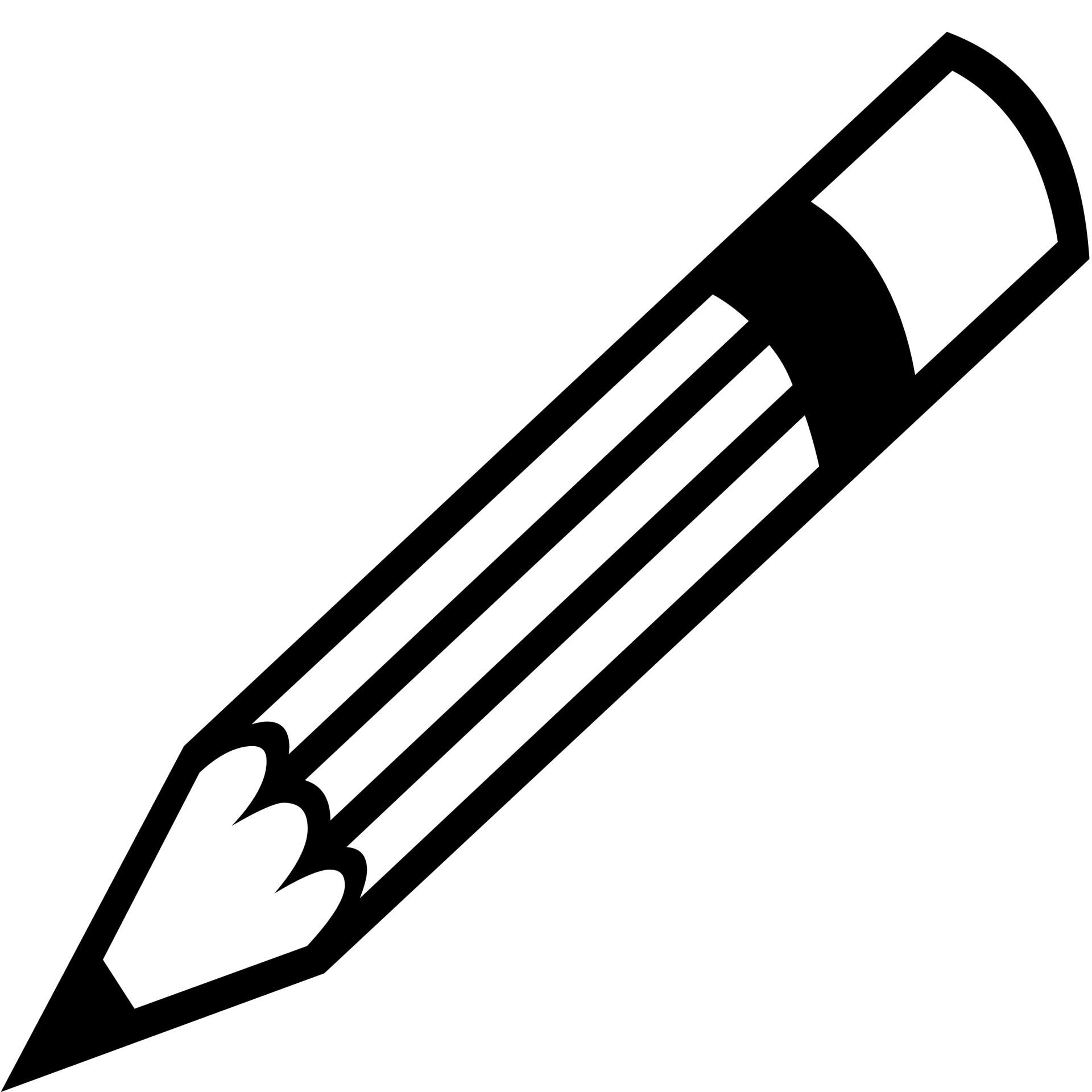 silhouette clipart pencil