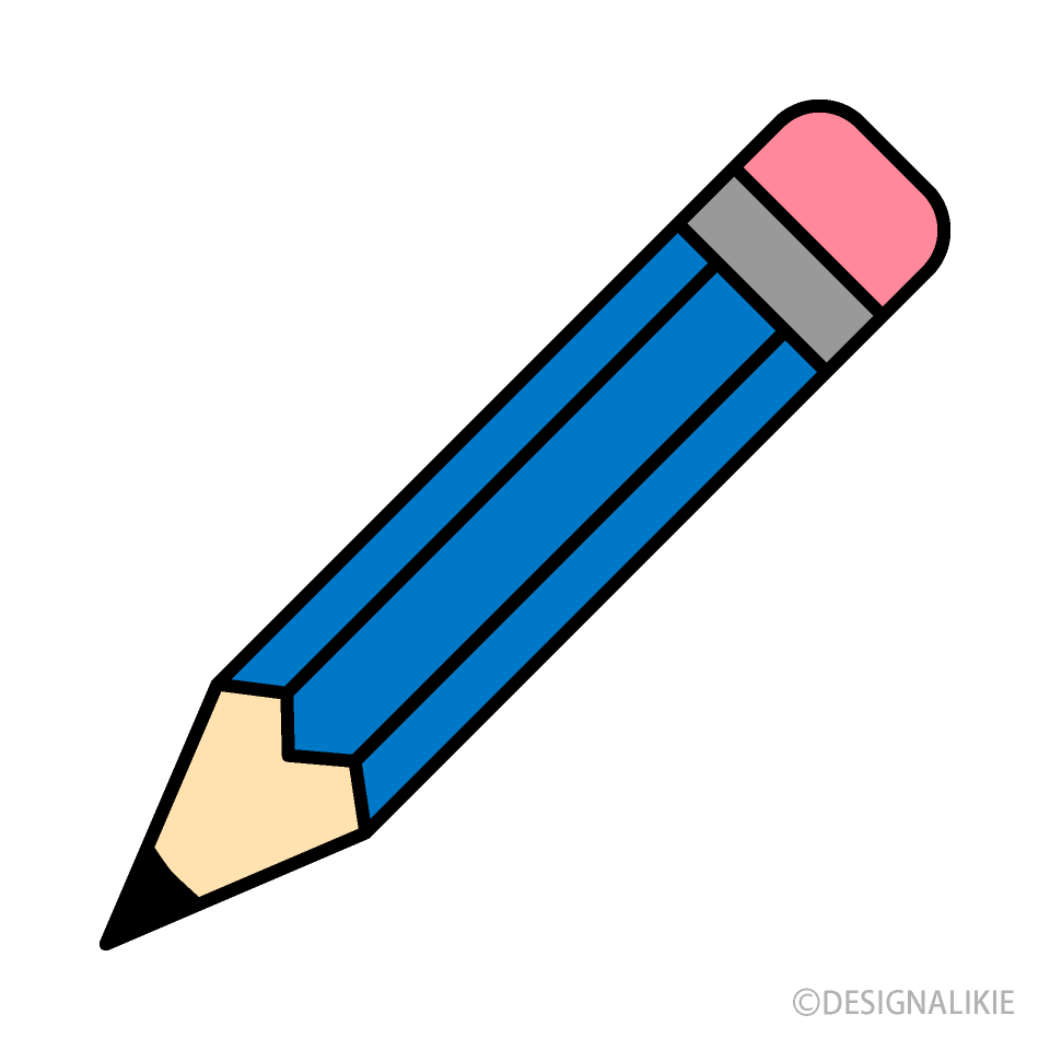 pencil clipart blue