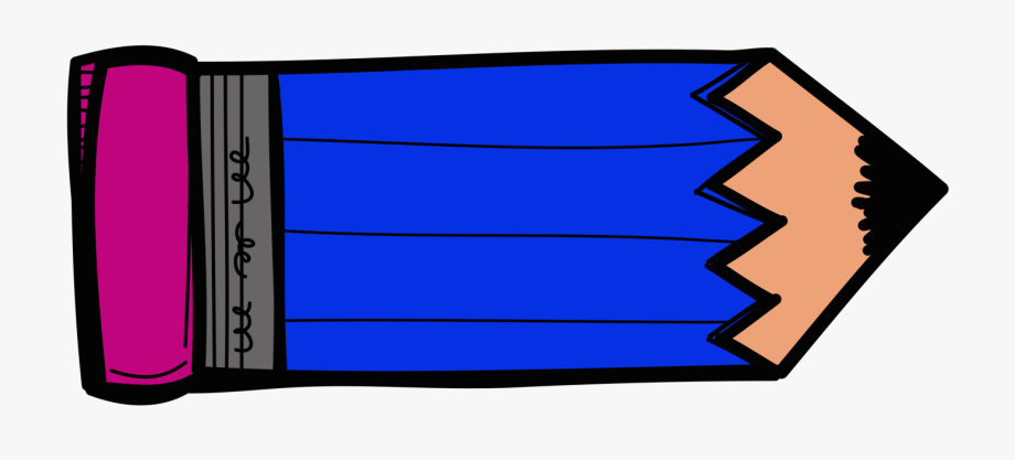 pencil clipart blue