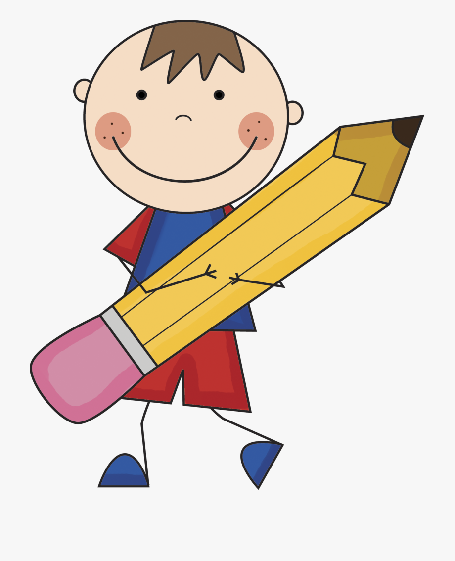 pencil clipart boy