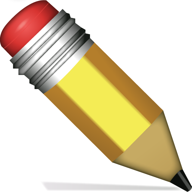 emoji clipart pencil