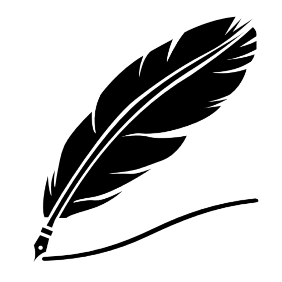 pencils clipart feather