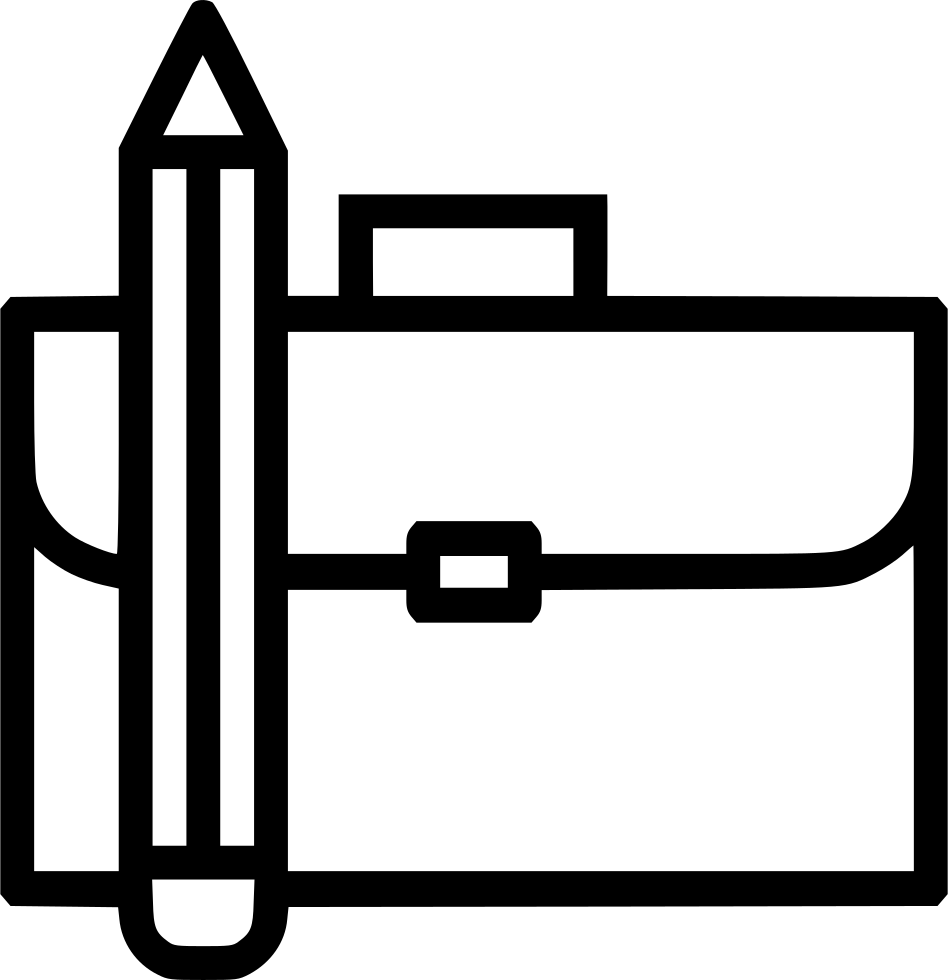 Ruler clipart stationary. Bag briefcase folder office