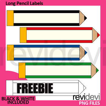 clipart pencil label