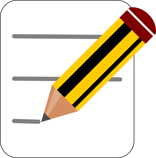Clipart pencil note. Illustration writing drawing 