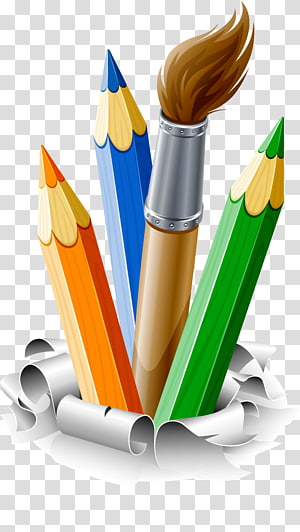 Clipart pencil paintbrush. Palette painting transparent 
