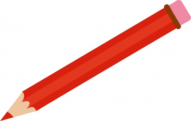 clipart pencil red