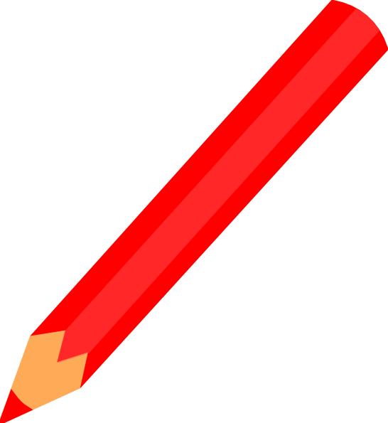 Writer clipart writing article. Pencil red clip art