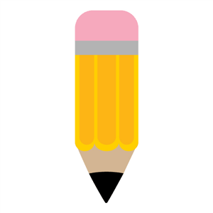 Clipart pencil shape. I think m in