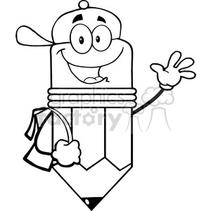  royalty free clip. Clipart pencil student