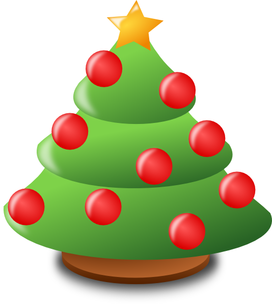 clipart tree christmass
