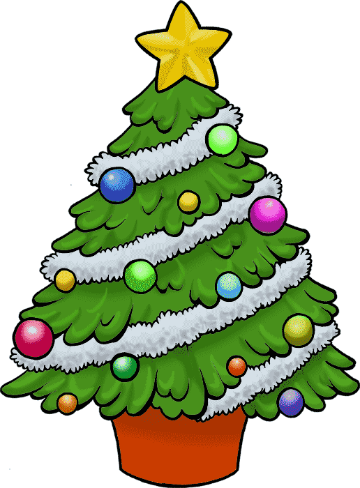  collection of decorated. Clipart reindeer tree