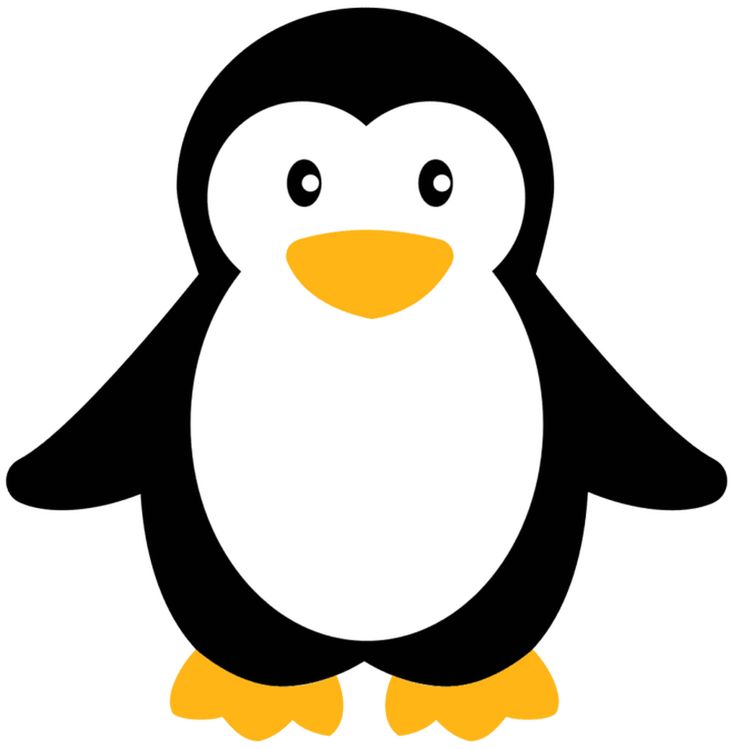Clipart penquin. Penguin baby cute simple