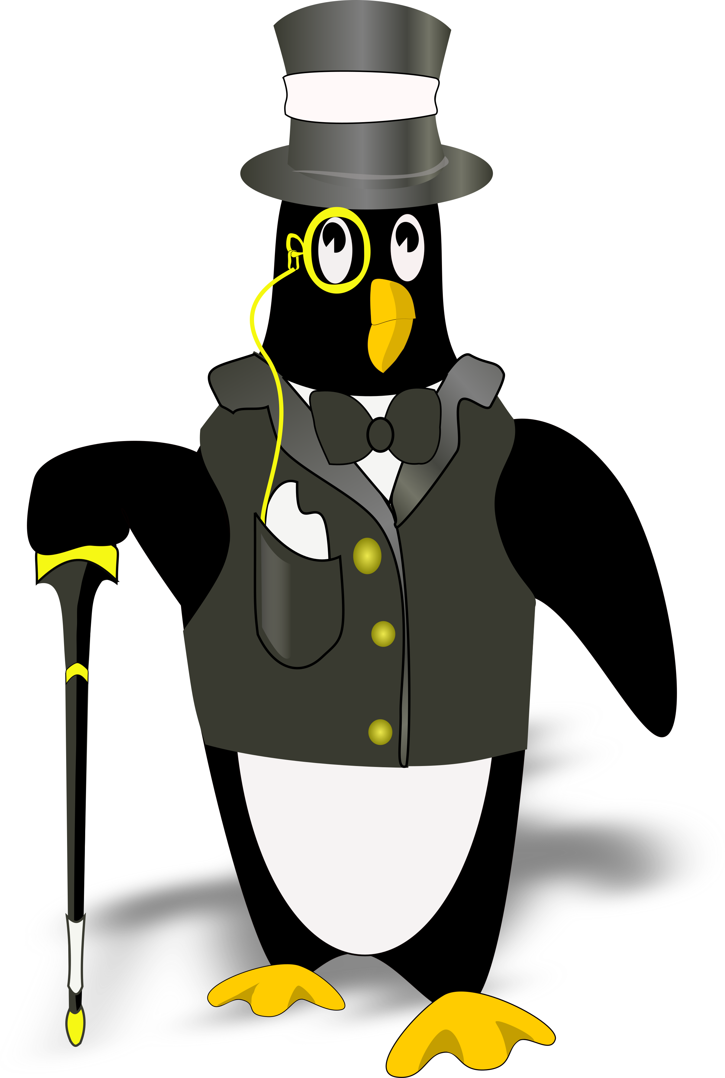 Clipart penquin border. Penguin in tux bordered