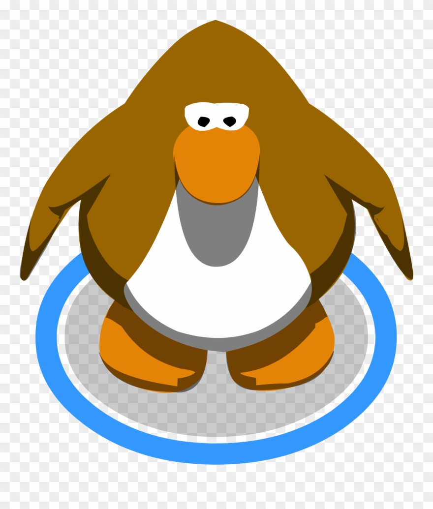 Clipart penguin brown. Standing club old blue