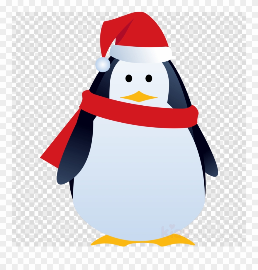 clipart penguin christmas