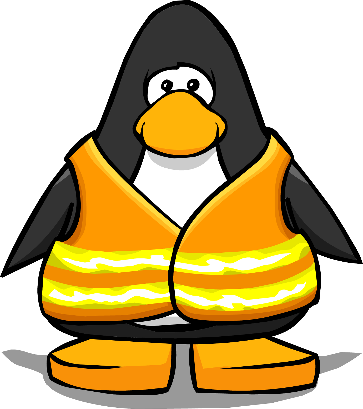 penguins clipart orange
