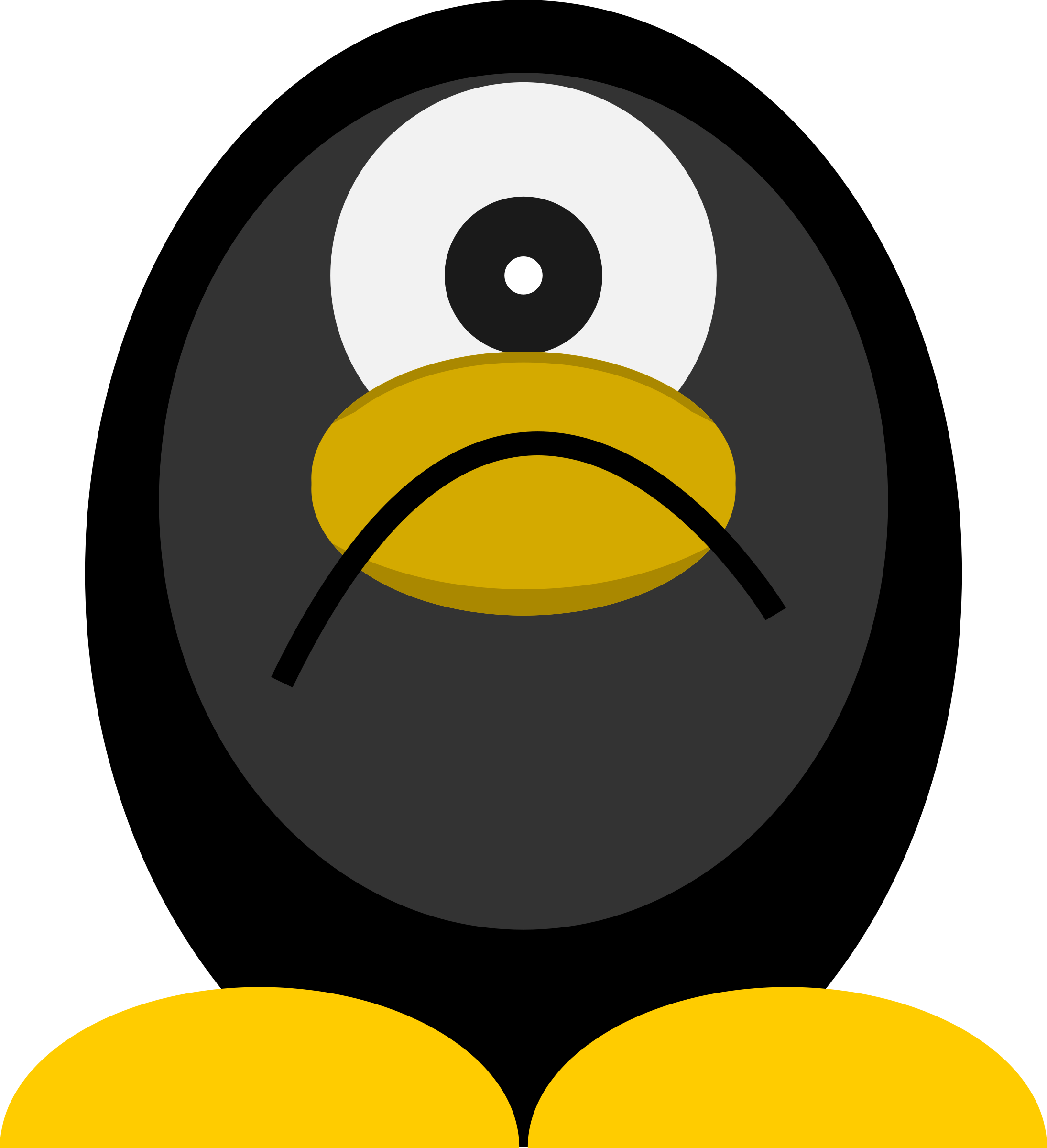 clipart penguin eye