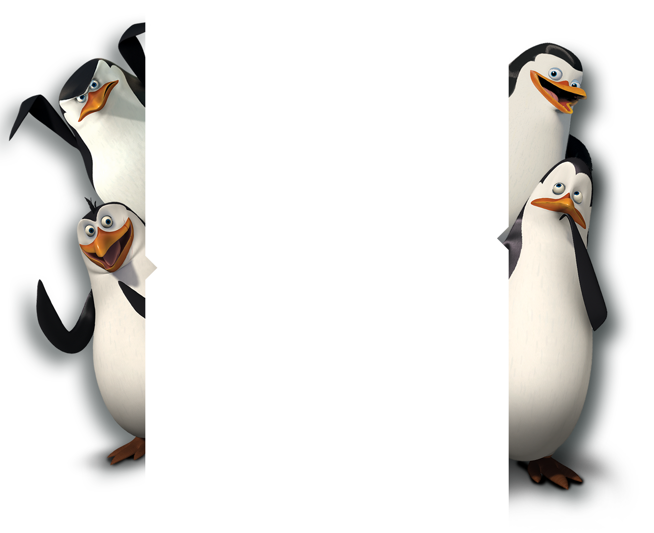 clipart penguin frame