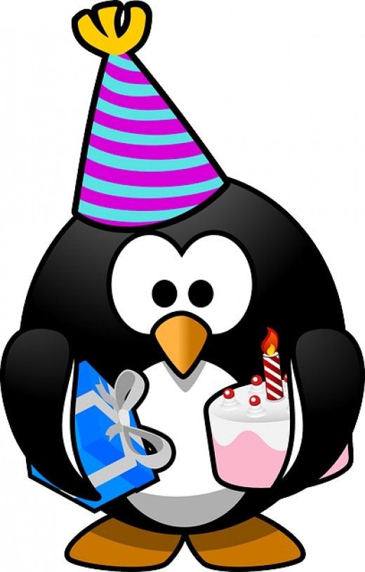 clipart penguin happy birthday