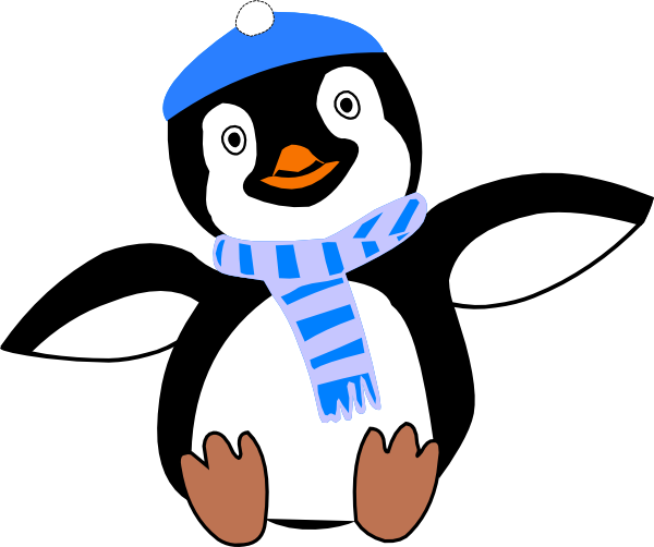 penguin clipart hat