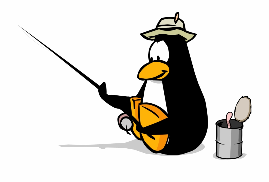 penguins clipart ice fishing
